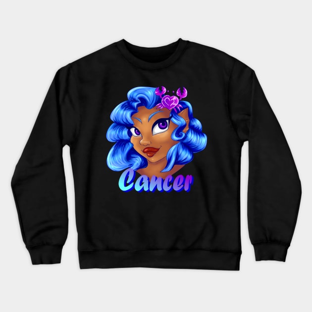 Cancer Crewneck Sweatshirt by PointNWink Productions